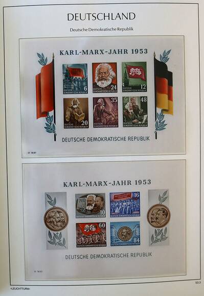 DDR 1949-1990 postfrische Luxussammlung, komplett