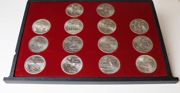 KANADA 1973-1976 komplette Silber-Sammlung Olympische Spiele Montreal