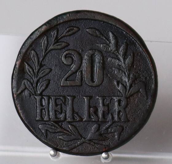 DEUTSCH-OSTAFRIKA, 20 Heller, 1916 T, Jaeger N 724c