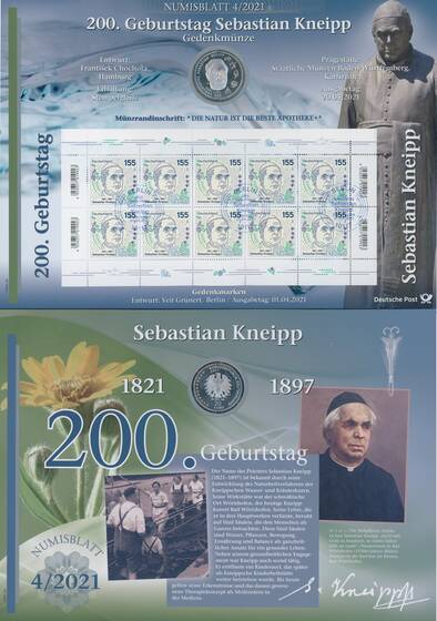 NUMISBLATT 4/2021 Deutsche Post mit Silber-Gedenkmünze 20 Euro