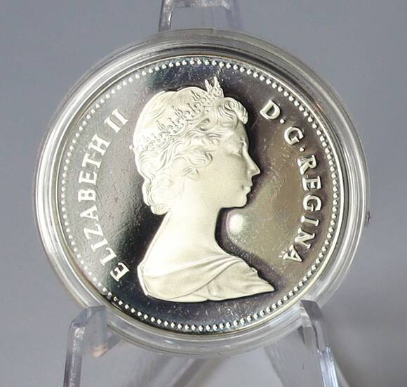 KANADA 1982 1 Silberdollar 100 Jahre Stadt Regina