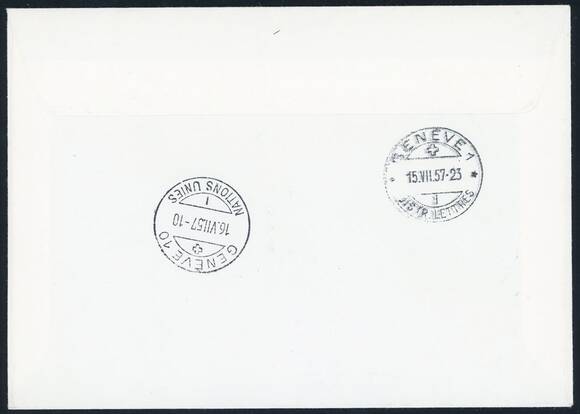 SCHWEIZ 1957 MiNr. 646-647 FDC