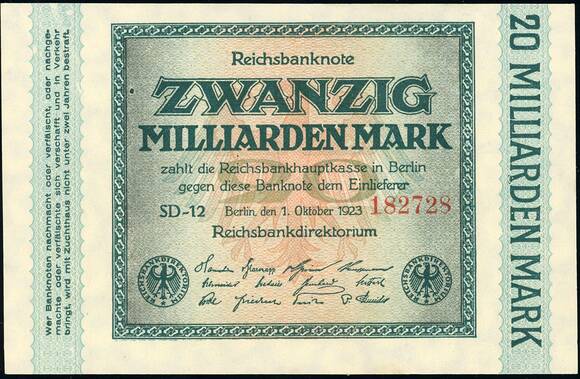 Weimar 20 Mrd. Mark DEU-137 c)