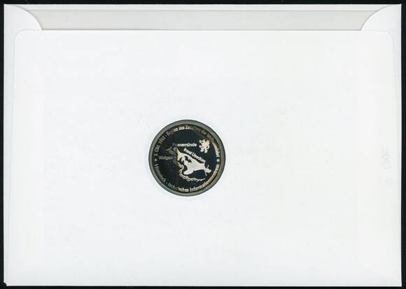 BRD 1992 Medaillenbrief 50 Jahre Raumfahrt