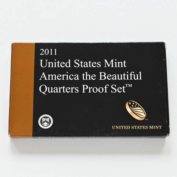 USA 2011 Proof Set America the Beautiful Quarters 5 Münzen