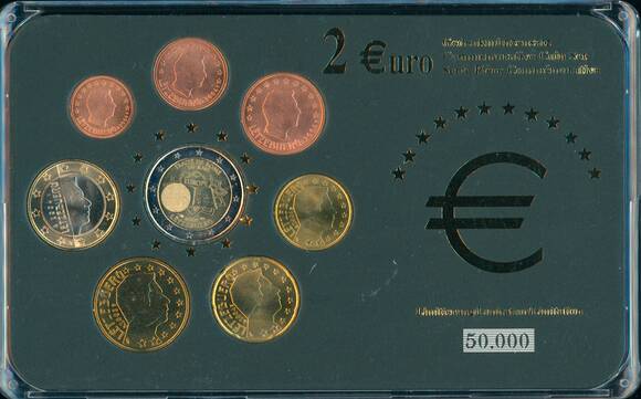 LUXEMBURG Gedenkmünzensatz mit 2 Euro Römische Verträge