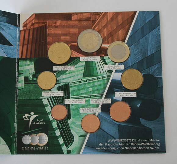 BRD 2004, Internationale Münzenmesse, Euroset, Kursmünzsatz