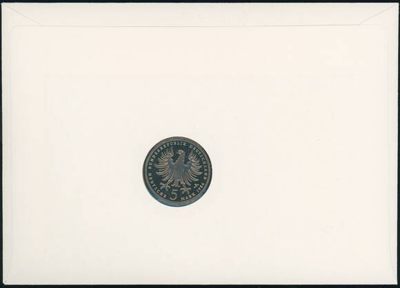 BRD 1986/1990 Numisbrief "Friedrich der Große" (1712-1786)