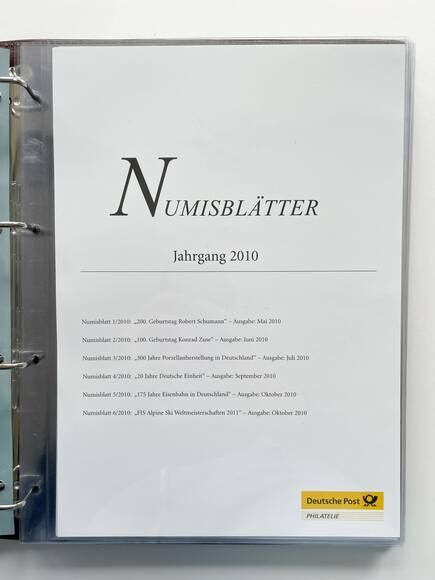 NUMISBLÄTTER der Deutschen Post komplett von 1/2002 bis 5/2013