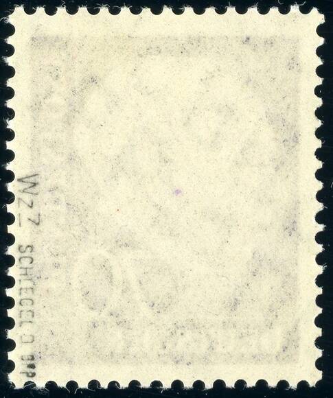BRD 1956, MiNr. 263 x w Z Wasserzeichen seitenverkehrt