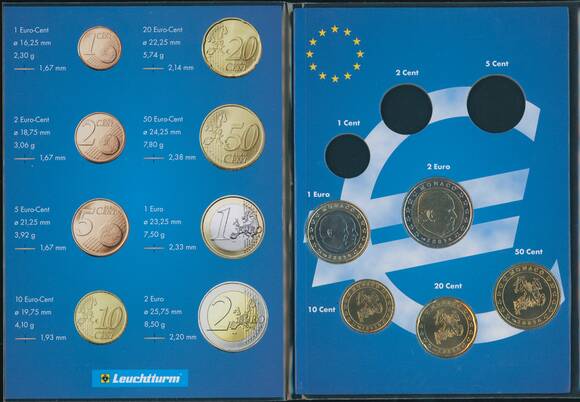 MONACO kleiner Kursmünzensatz KMS 2003