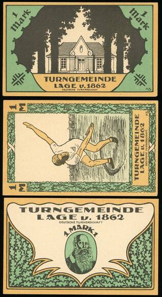 Lage 1921 Turngemeinde 758.1 3 Scheine