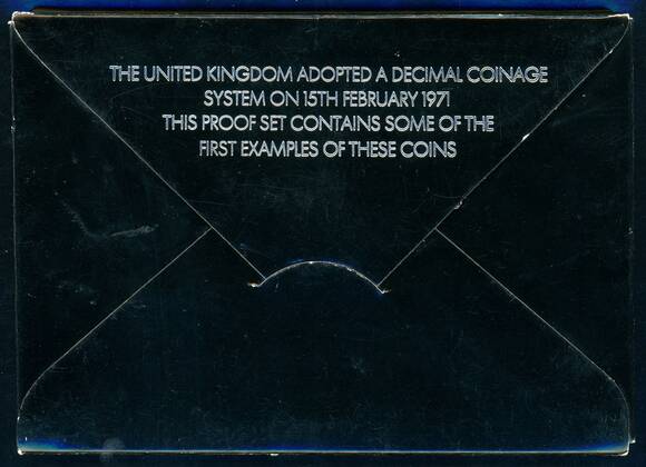 GROSSBRITANNIEN 1971 Kursmünzensatz Proofset