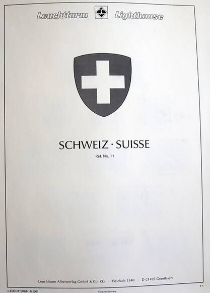 Leuchtturm LEUCHTTURM gebrauchtes Vordruck-Album Schweiz 1945-1979