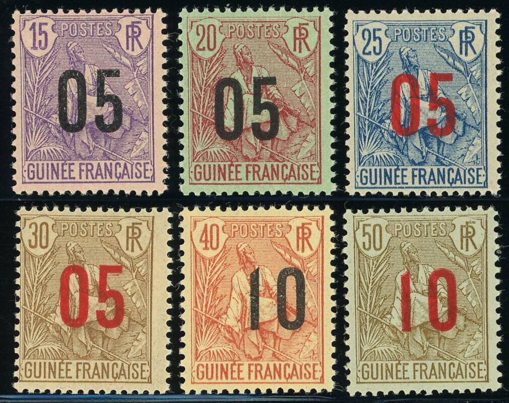 FRANZÖSISCH-GUINEA 1912 MiNr. 57-62 I