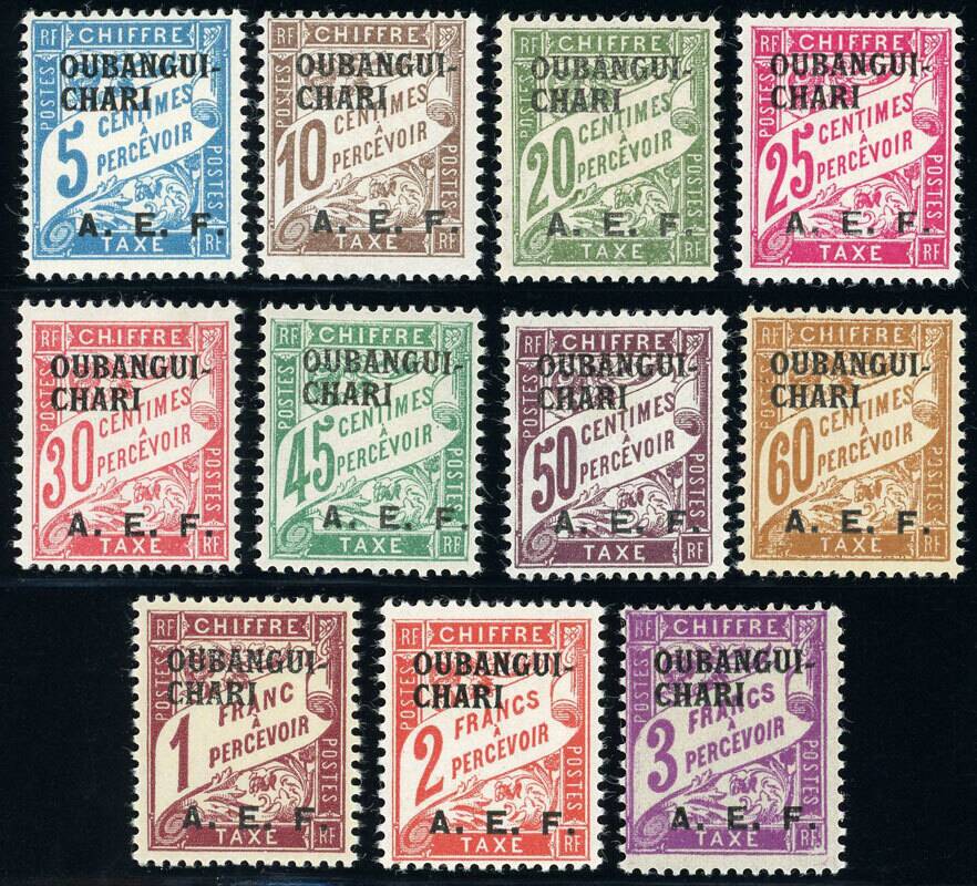 UBANGI-SCHARI 1928 PORTO MiNr. 1-11