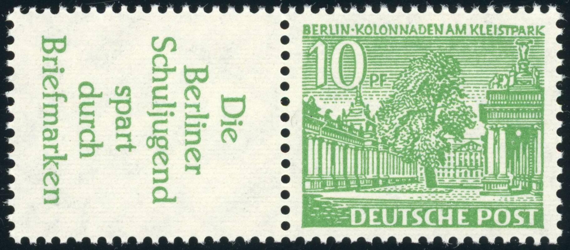 BERLIN 1952 Zusammendruck W 23