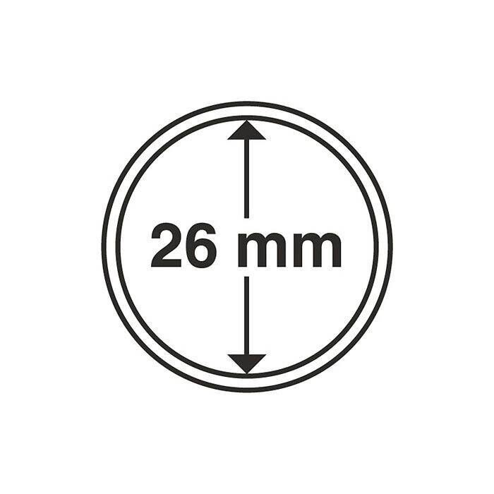 Leuchtturm LEUCHTTURM Münzkapsel GRIPS 26 mm für 2 Euro-Gedenkmünzen