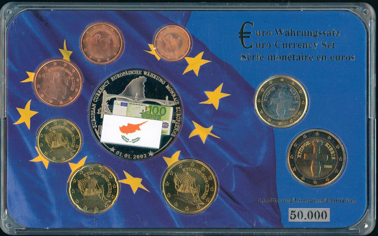 ZYPERN 2008 Euro Währungssatz