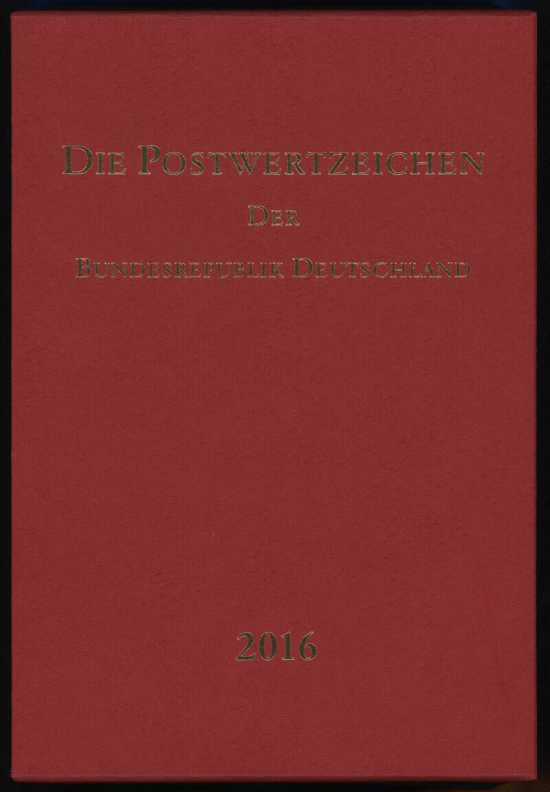BRD 2016 Jahreszusammenstellung Jahrbuch