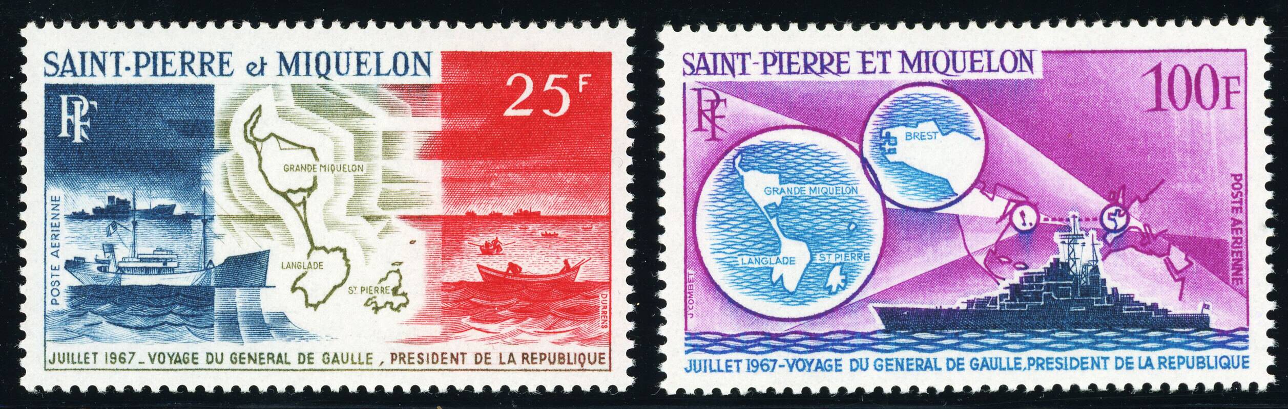 ST. PIERRE UND MIQUELON 1967, MiNr. 418-19