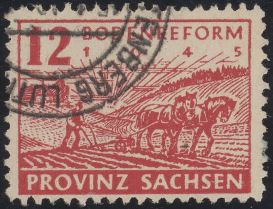 SBZ MiNr. 86 w a A Postmeisterzähnung L 11 1/2
