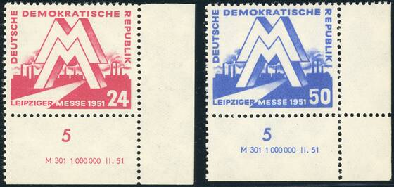 DDR 1950 MiNr. 282-283 DV