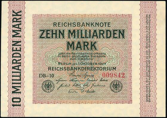 Weimar 10 Mrd. Mark DEU-136 b)