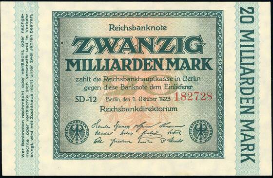 Weimar 20 Mrd. Mark DEU-137 c)