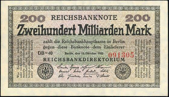 Weimar 200 Mrd. Mark DEU-143 b)