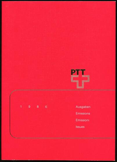 SCHWEIZ 1986 Jahrbuch der PTT