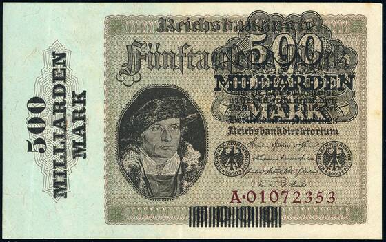 Weimar 500 Mrd. Mark DEU-146 a)
