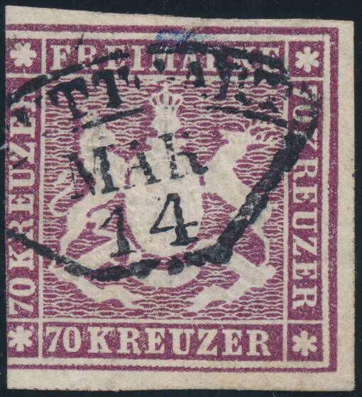WÜRTTEMBERG 1873 MiNr. 42 a