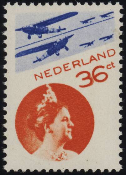 NIEDERLANDE 1931/1933 Flugpost MiNr. 241 B