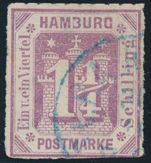 HAMBURG 1866 MiNr. 20 b I
