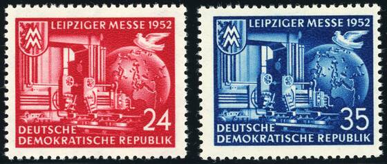 DDR 1952 MiNr. 315-316