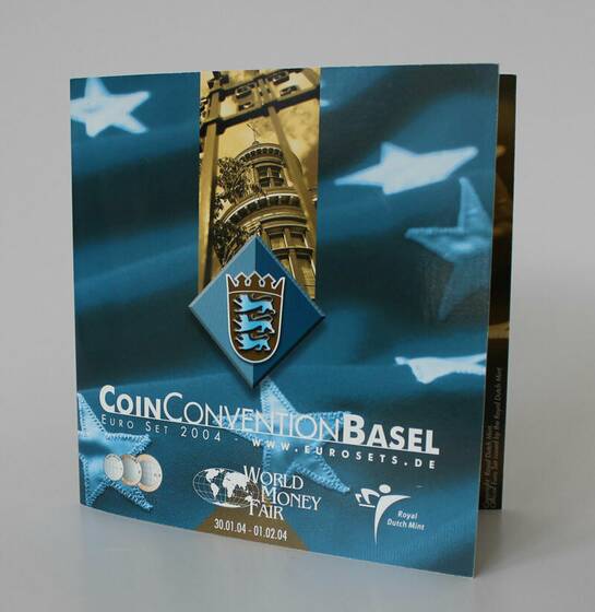 NIEDERLANDE 2004 World Money Fair Basel offizieller Kursmünzsatz