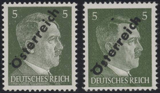 ÖSTERREICH 1945 MiNr. 660 IV und 660 V
