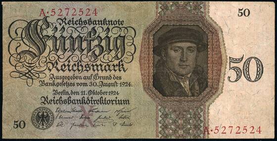Weimar 50 Reichsmark DEU-176 a)