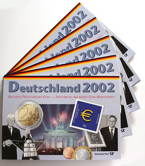 BRD Kursmünzsätze KMS Deutsche Post 2002