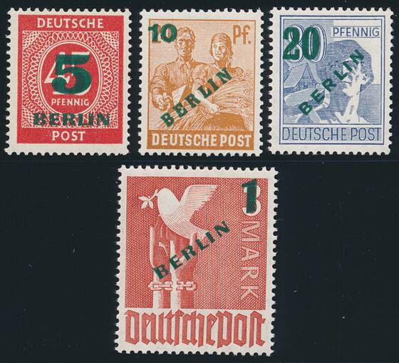 BERLIN 1949 MiNr. 64-67