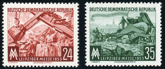DDR 1953 MiNr. 380-381