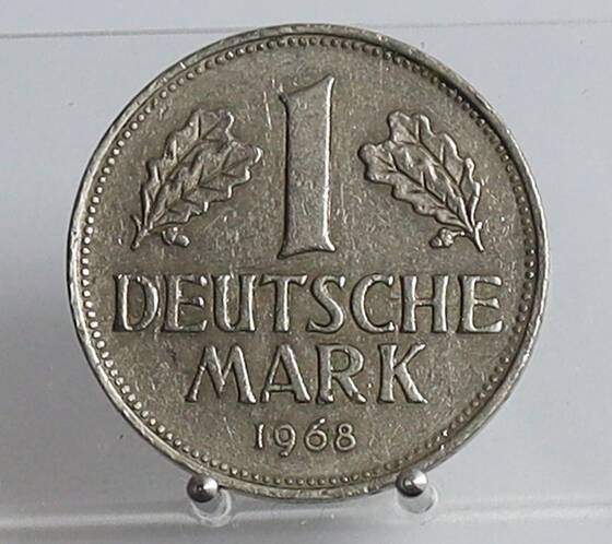 BRD 1 Deutsche Mark 1968 J Jaeger 385