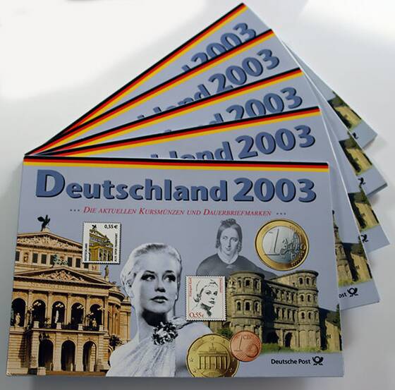 BRD Kursmünzsätze KMS Deutsche Post 2003