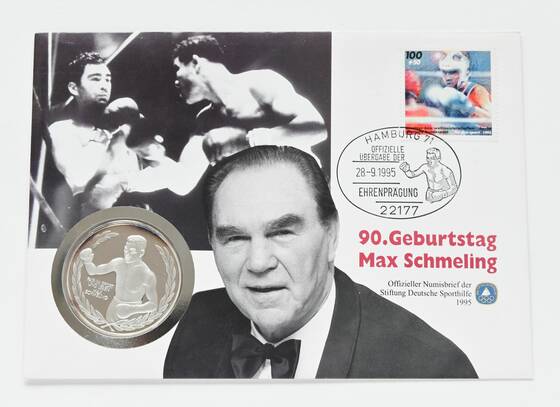 BRD 1995 Medaillenbrief Max Schmeling