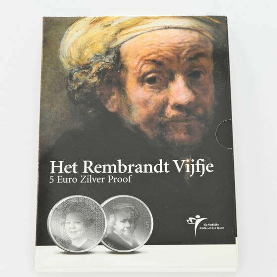 NIEDERLANDE 2006, 5 Euro Silber Rembrandt