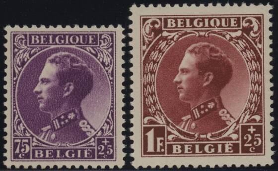 BELGIEN 1934 MiNr. 384-385