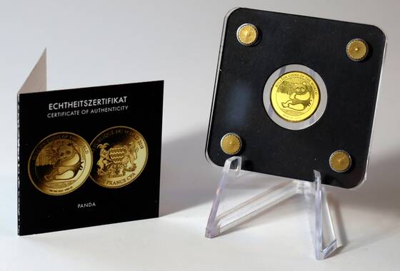 TSCHAD 3000 Francs CFA 2019, Goldmünze zu 1/500 Unze