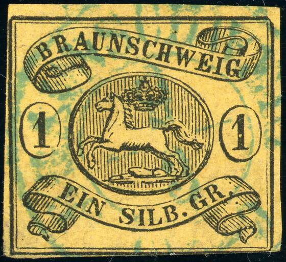 BRAUNSCHWEIG 1853 MiNr. 6 a Y