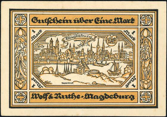 Magdeburg 1921/22 Wolf & Ruthe 1 Mk. 858.2